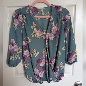Honey Punch Waly Crossfront Blouse